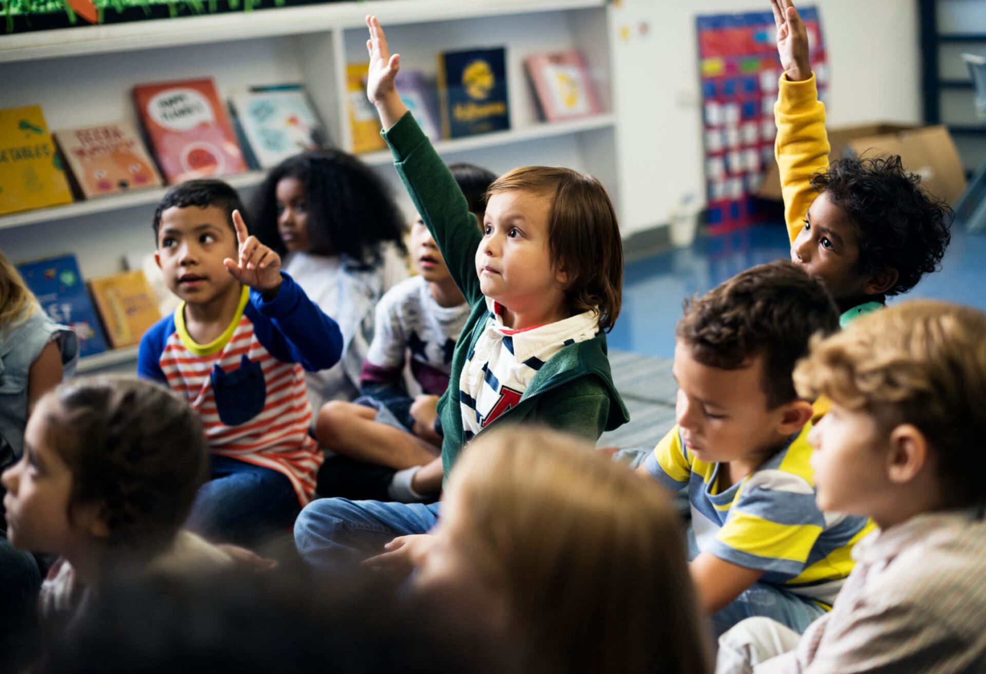 Children learning together at The Village Learning Center