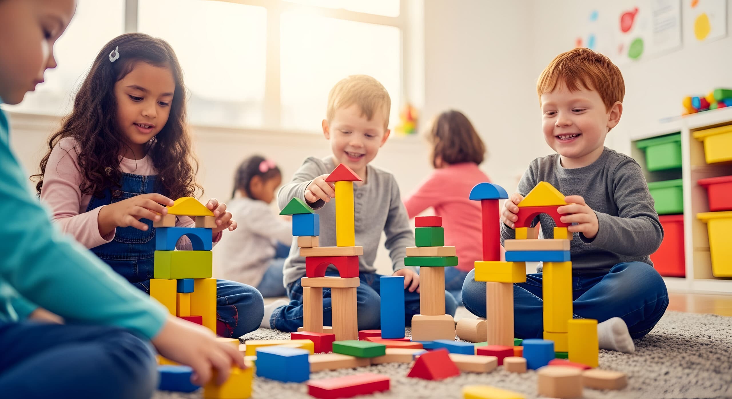 Children playing and learning at The Village Learning Center